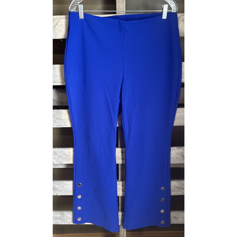 INC International Concepts Blue Pull-on Boot Cut Pants